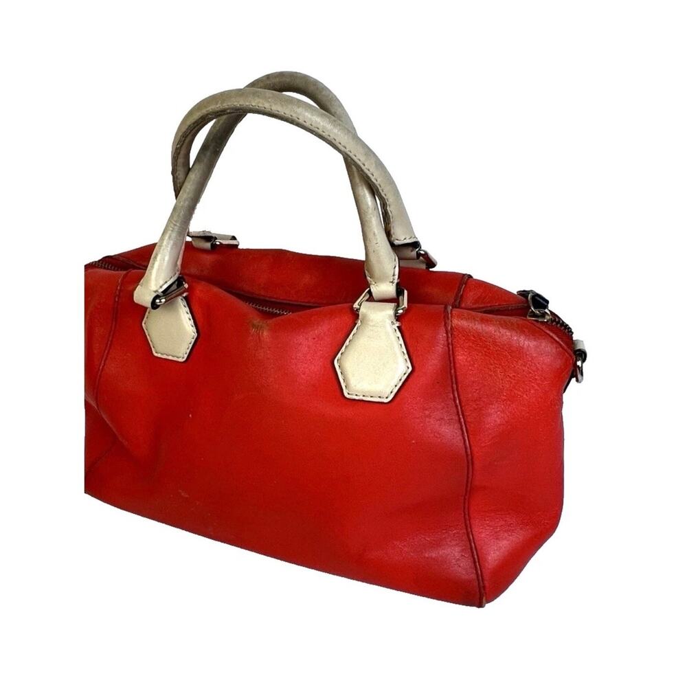 Kate Spade Katherine Street Pippa Bag Orange Tan Leathern Handle Handbag